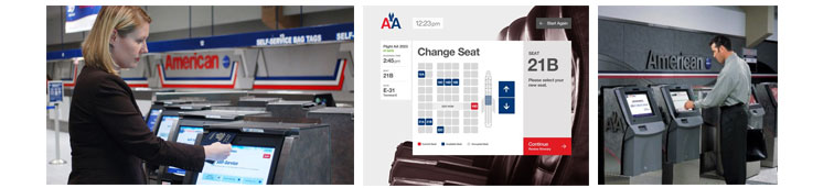 American Airlines Boarding Pass Kiosk