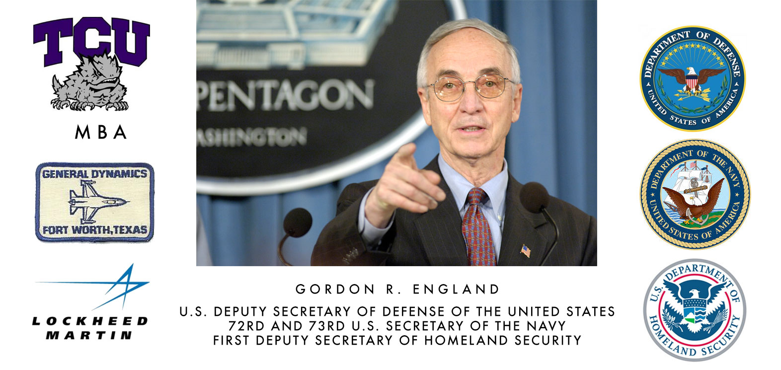 Gordon England Secretary of Defense TCU Fort Worth